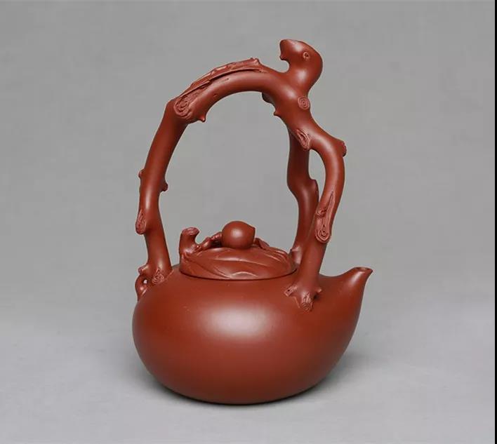 10種最美花器提梁壺，精美別致雕花紫砂壺!