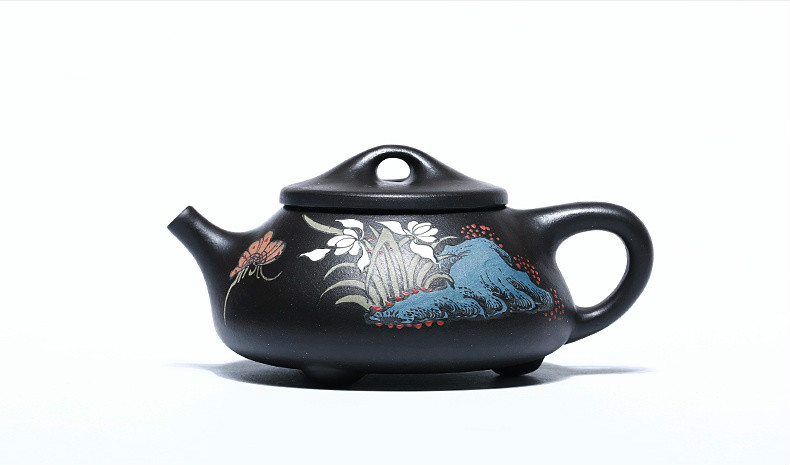 石瓢手工紫砂壺，精致典雅紫砂壺