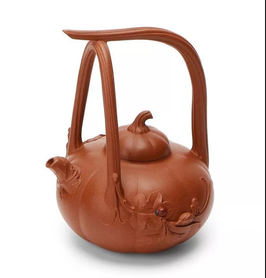 10種最美花器提梁壺，精美別致雕花紫砂壺!