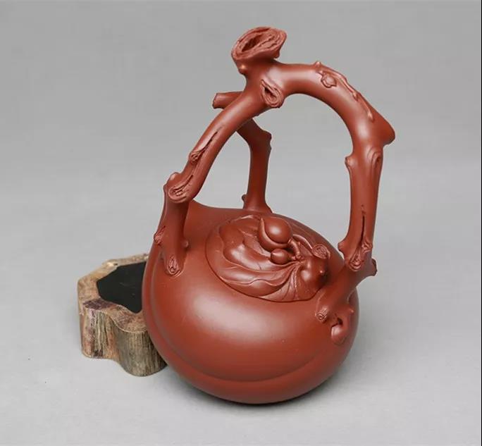 10種最美花器提梁壺，精美別致雕花紫砂壺!