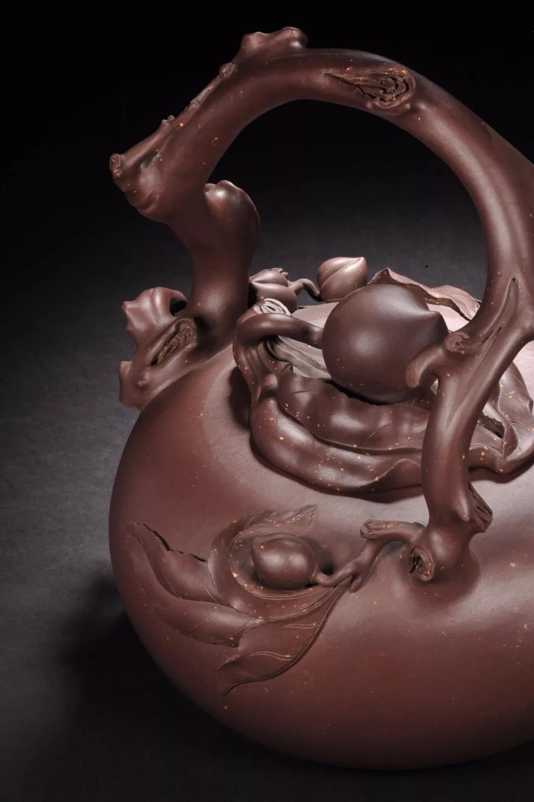 10種最美花器提梁壺，精美別致雕花紫砂壺!