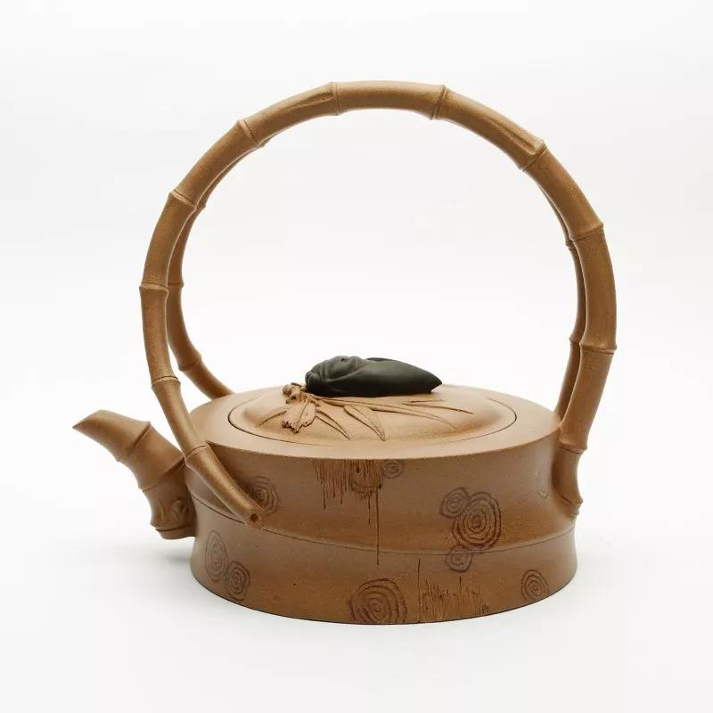 10種最美花器提梁壺，精美別致雕花紫砂壺!