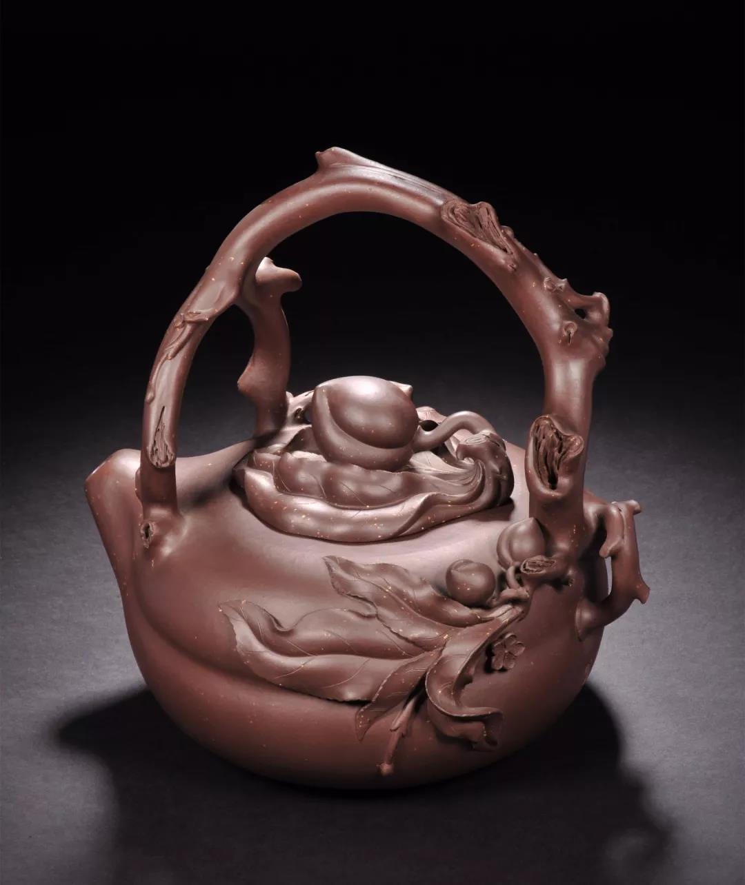 10種最美花器提梁壺，精美別致雕花紫砂壺!