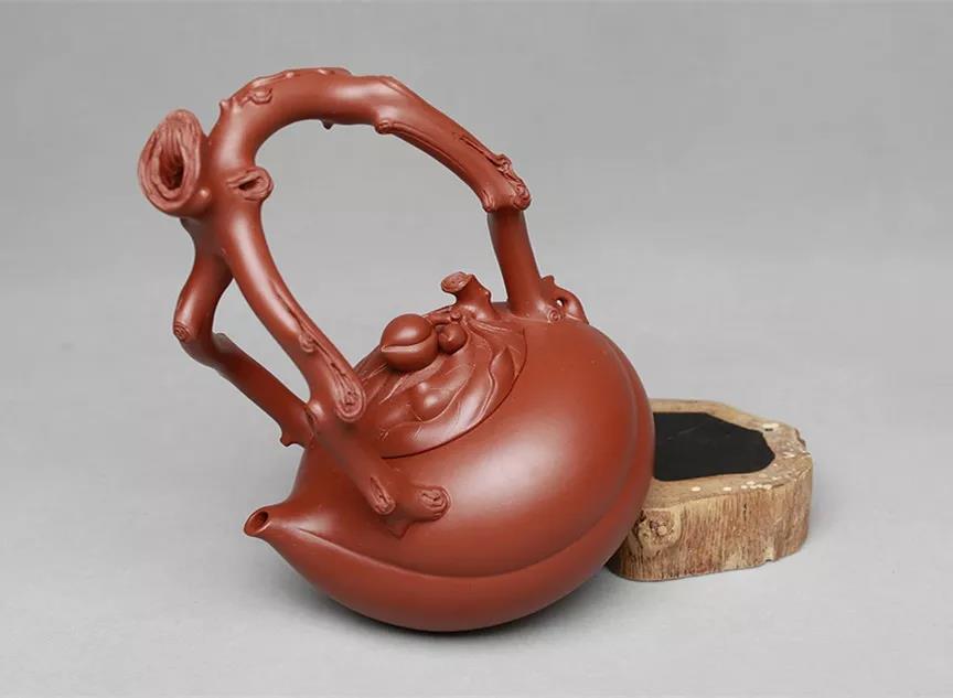 10種最美花器提梁壺，精美別致雕花紫砂壺!