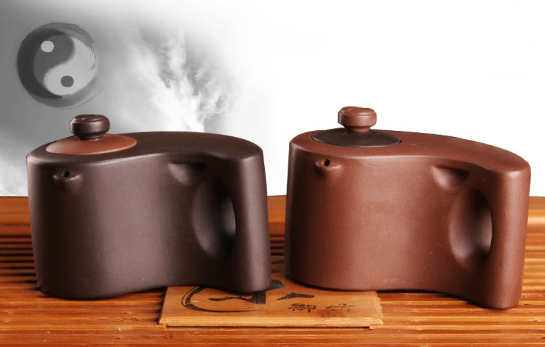 太極陰陽(yáng)紫砂壺，創(chuàng)意格紫砂壺