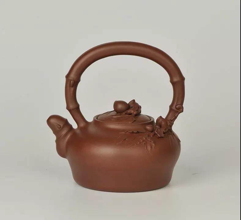 10種最美花器提梁壺，精美別致雕花紫砂壺!