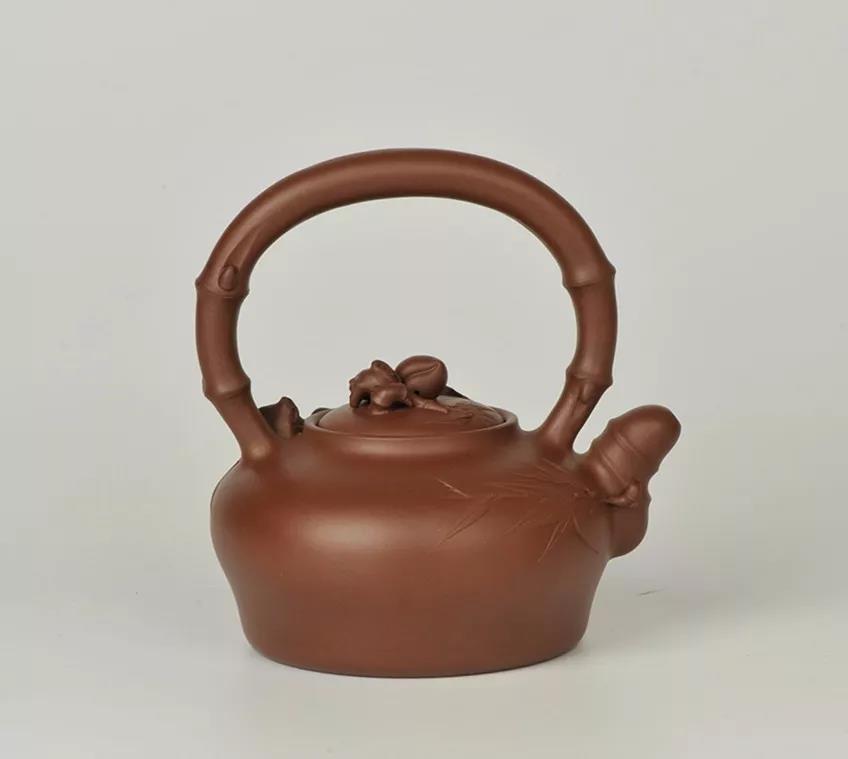 10種最美花器提梁壺，精美別致雕花紫砂壺!